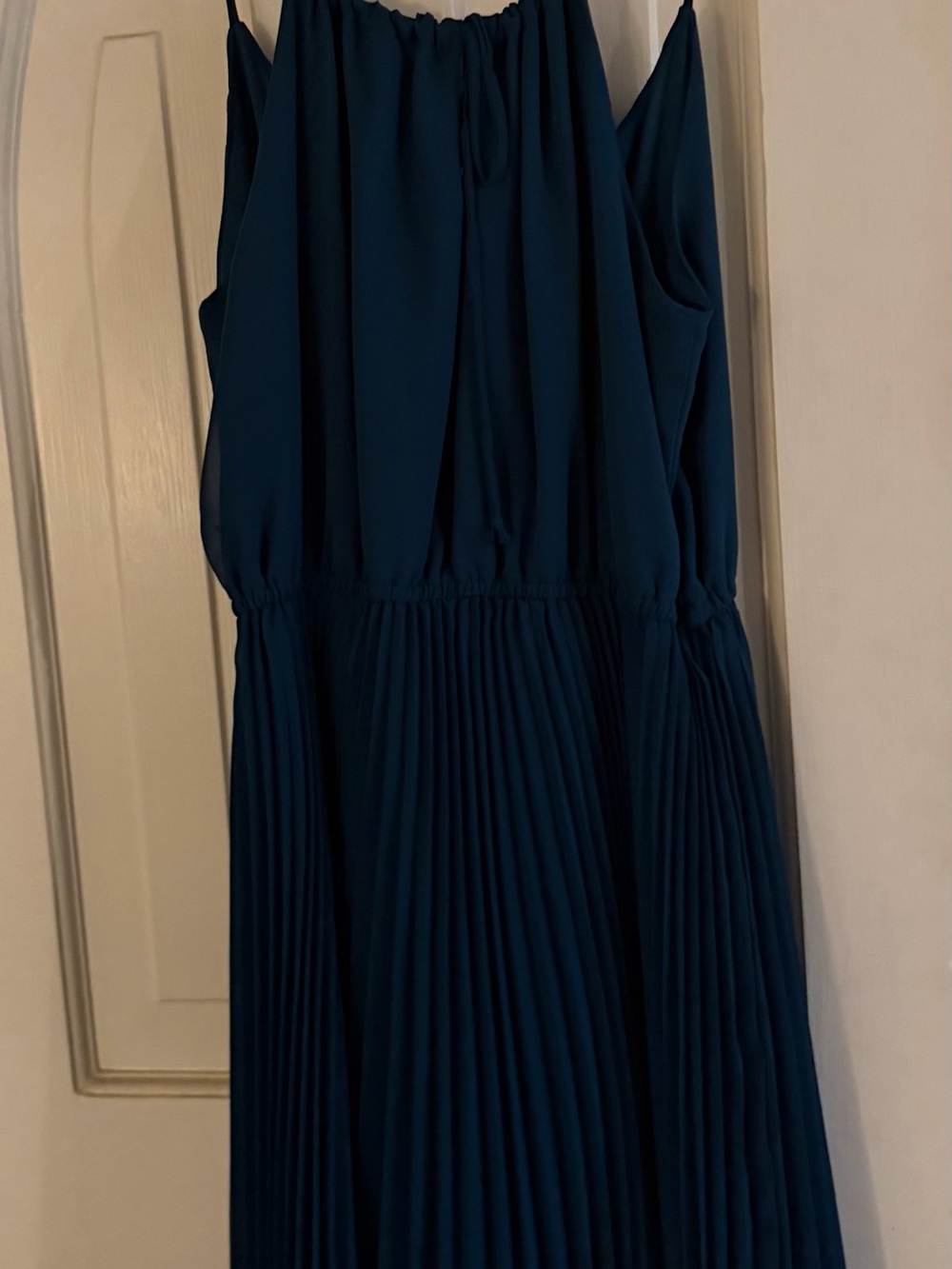 BRAND NWT LIBERTY LOVE TEAL PLEATED SPAGHETTI STRAP MINI DRESS SIZE LARGE